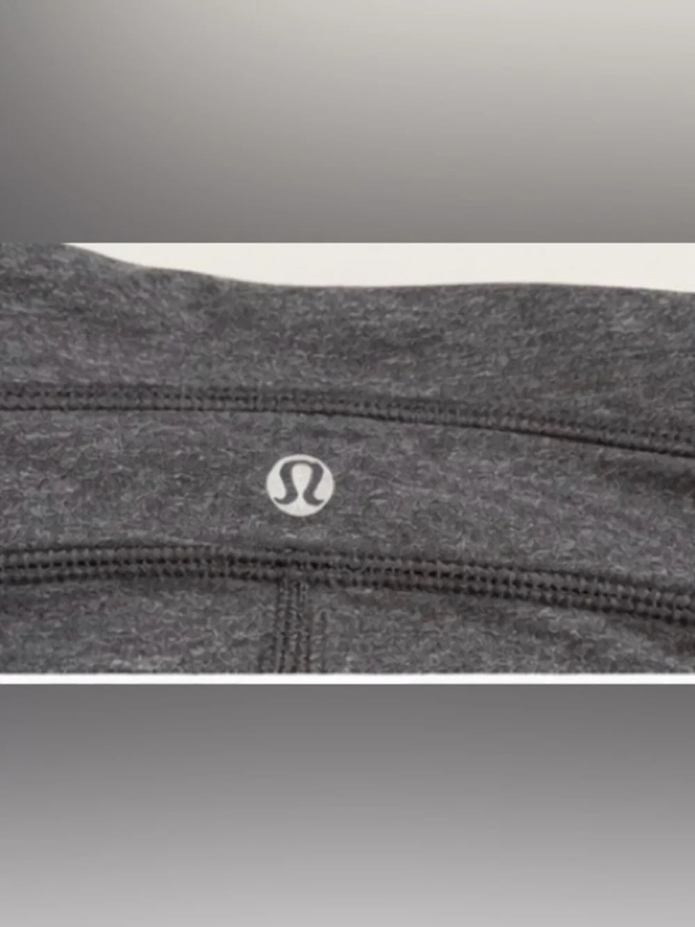[Lululemon] Heathered Gray Athletic Yoga Shorts Size 6 Regular - Picture 3 of 6
